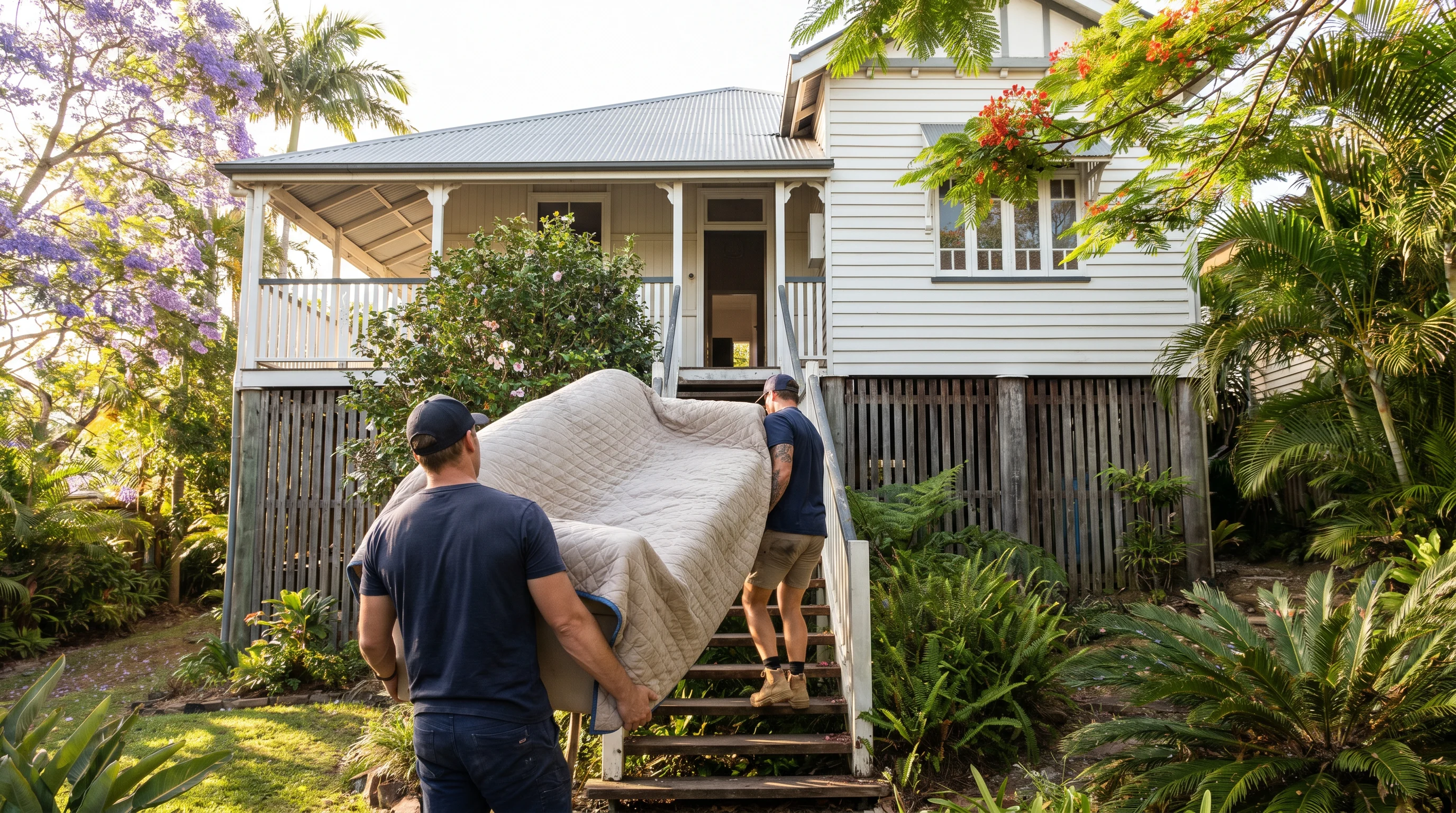 Moving an inner-Brisbane Queenslander is a stairs-and-stumps job, not a distance job